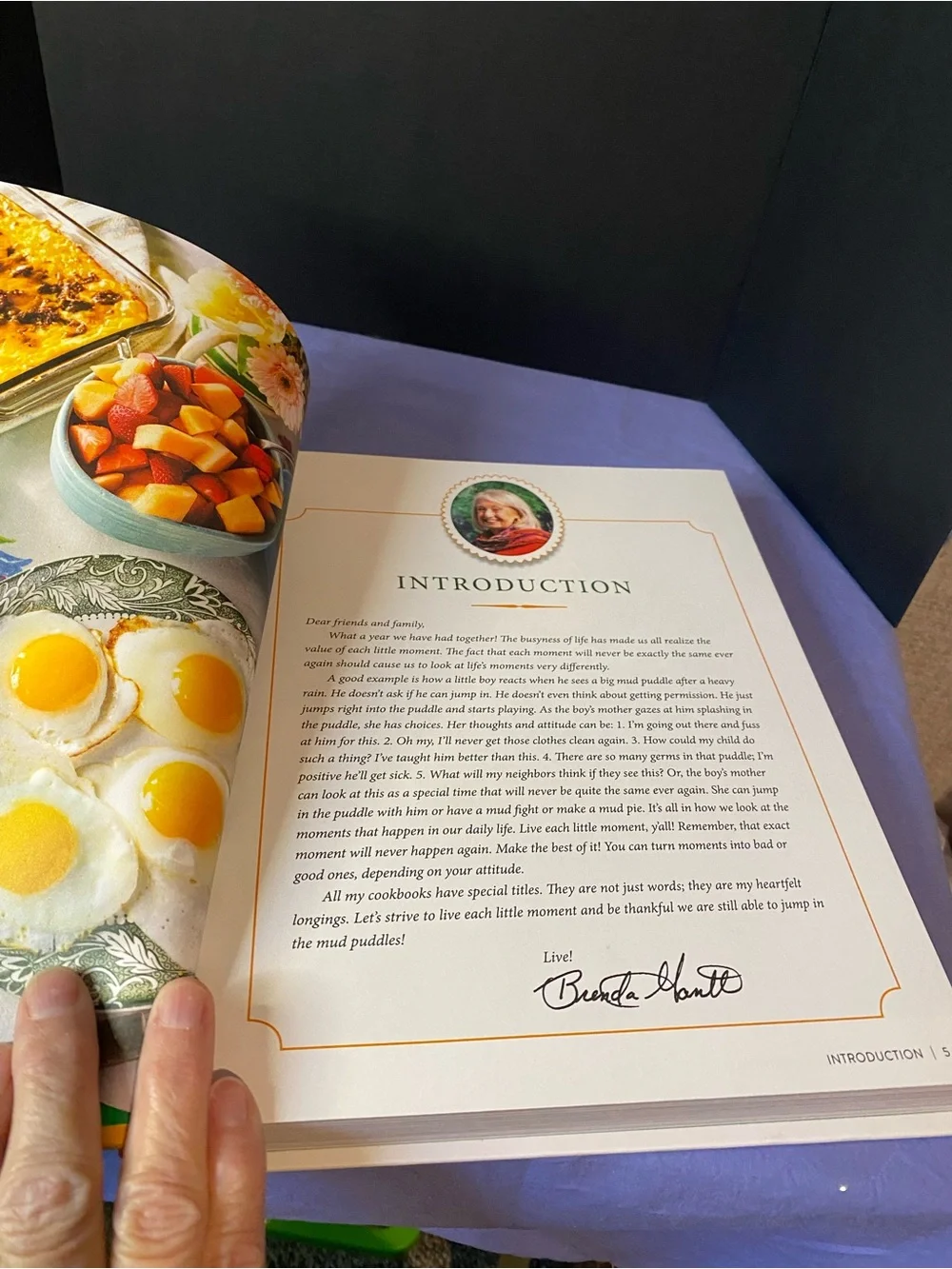 Live Each Little Moment Y'all Cookbook - By Brenda Gantt